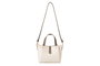 Vince Camuto Bellagio Bolso de mano 100% Piel de Polivinilo Color Crema y Visón